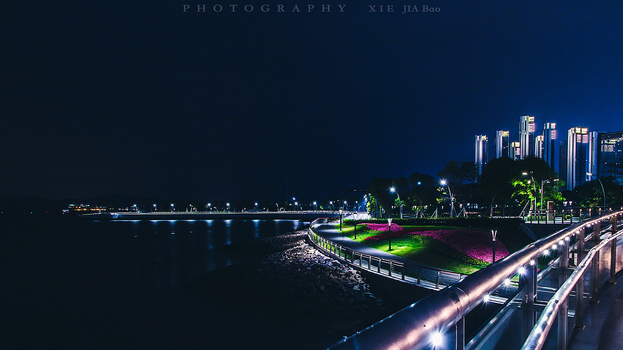 深圳湾夜景（图ZMTEwODI1NDcy） - 风光摄影 - 站酷设计师摄影师_谢嘉宝原创素材 - 站酷ZCOOL