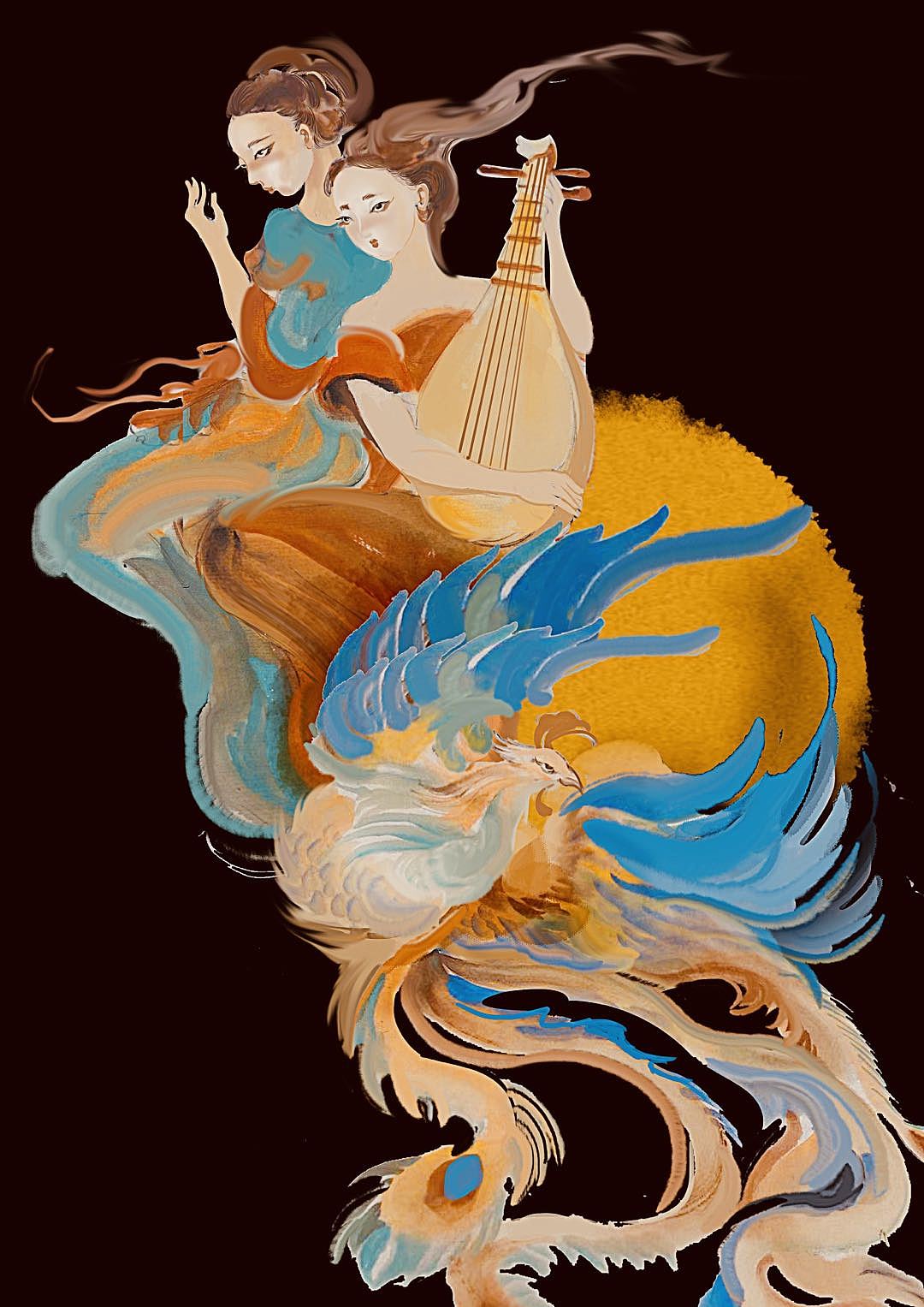 行宫见月伤心色 夜雨闻铃肠断声