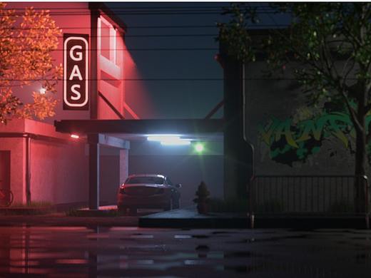 夜晚（个人主页-ZNTM5MzM1Mjg=） - 其他三维 - 站酷设计师设计师小九i原创素材 - 站酷ZCOOL