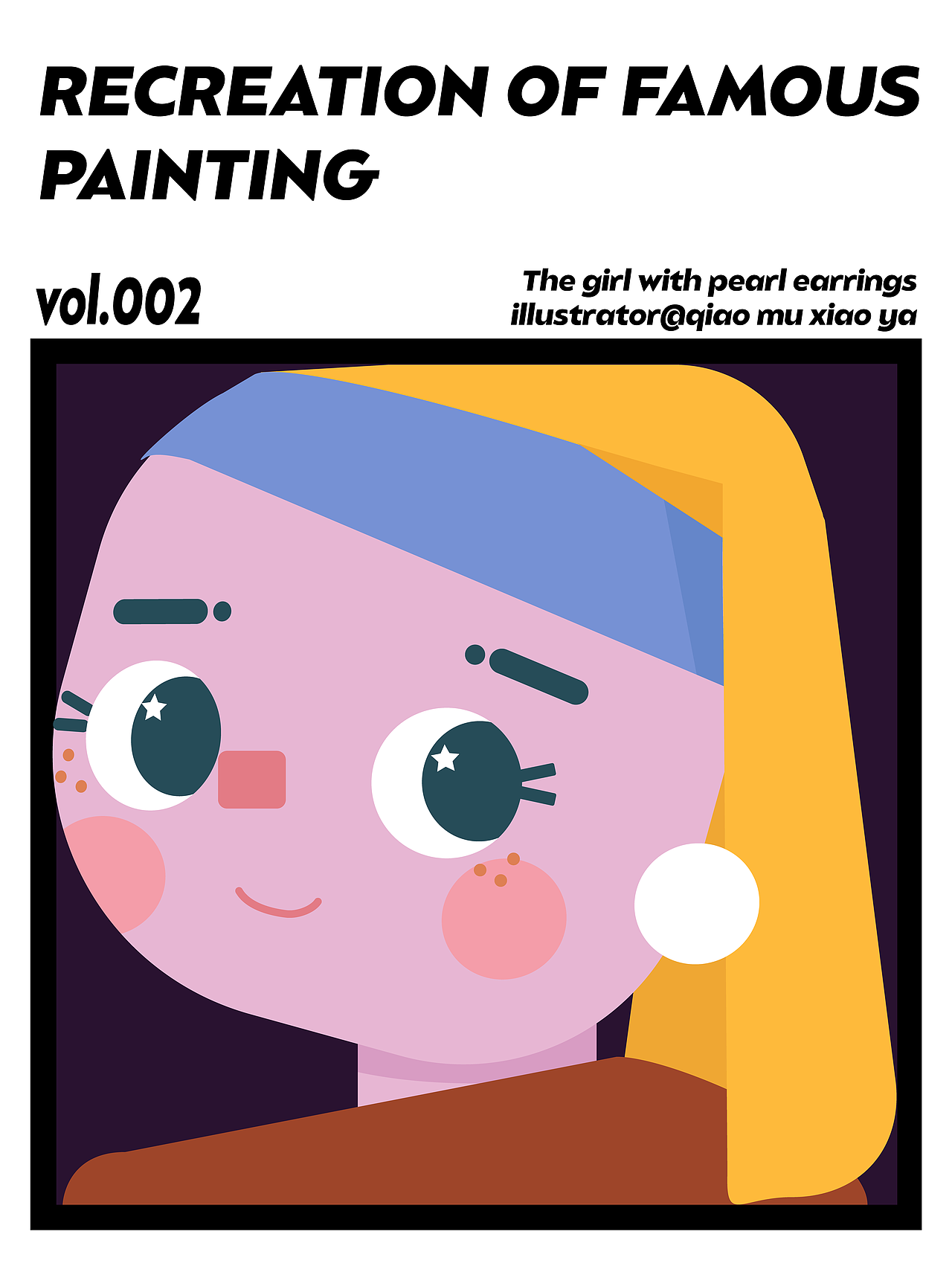 名画再创作-几何图形人物头像插画（图ZMjY3NzA1MjY4） - 创作习作 - 站酷设计师乔木小雅原创素材 - 站酷ZCOOL