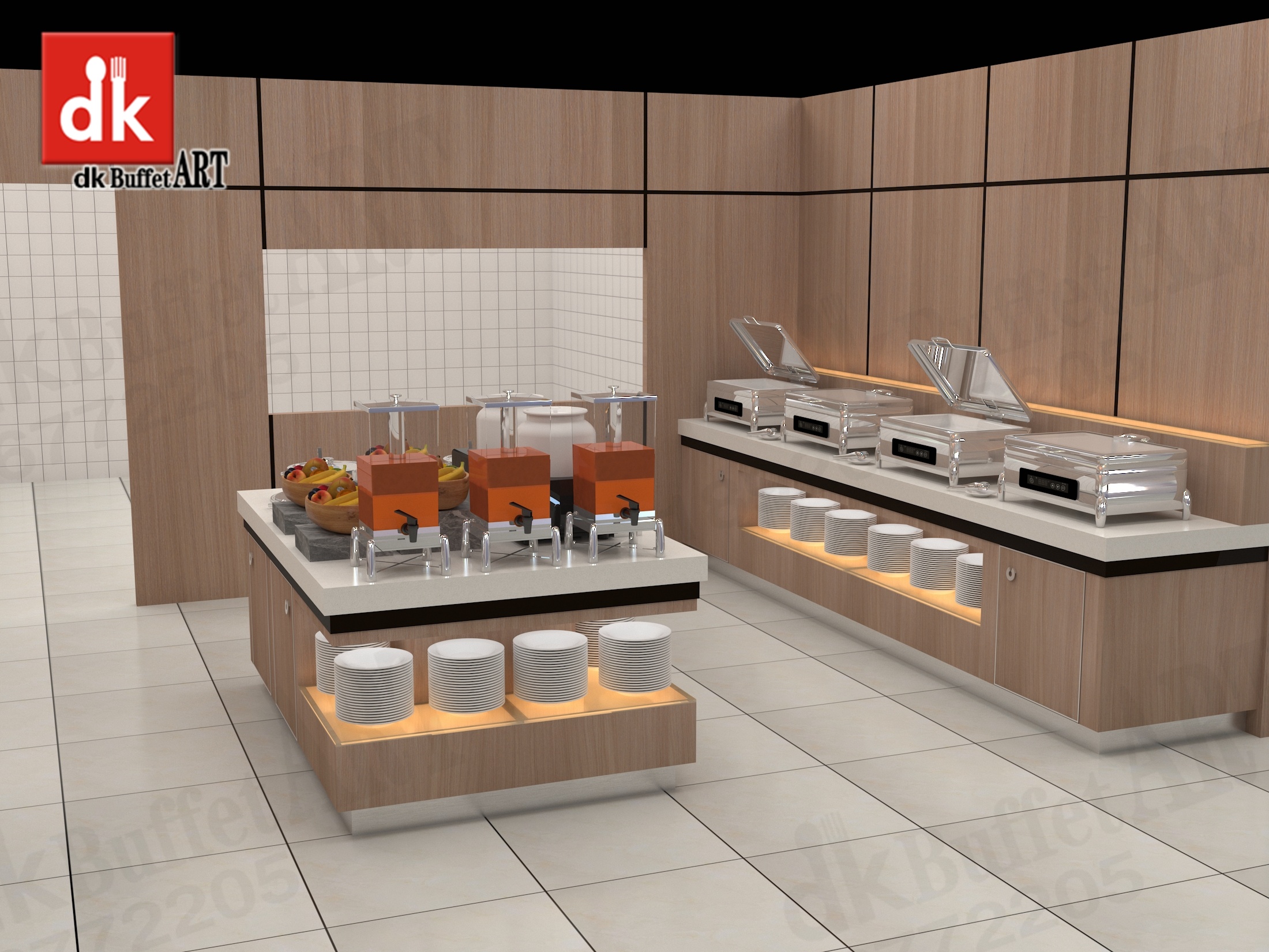 酒店餐饮用品 自助餐厅设计 移动布菲台 自助餐台图片