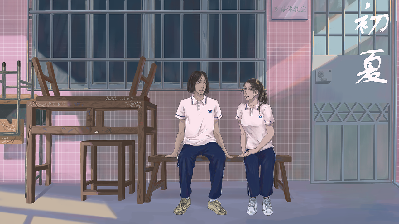 场景插画(壁纸)练习（图ZMTYzNjU4Njc2） - 创作习作 - 站酷设计师别剪线头原创素材 - 站酷ZCOOL