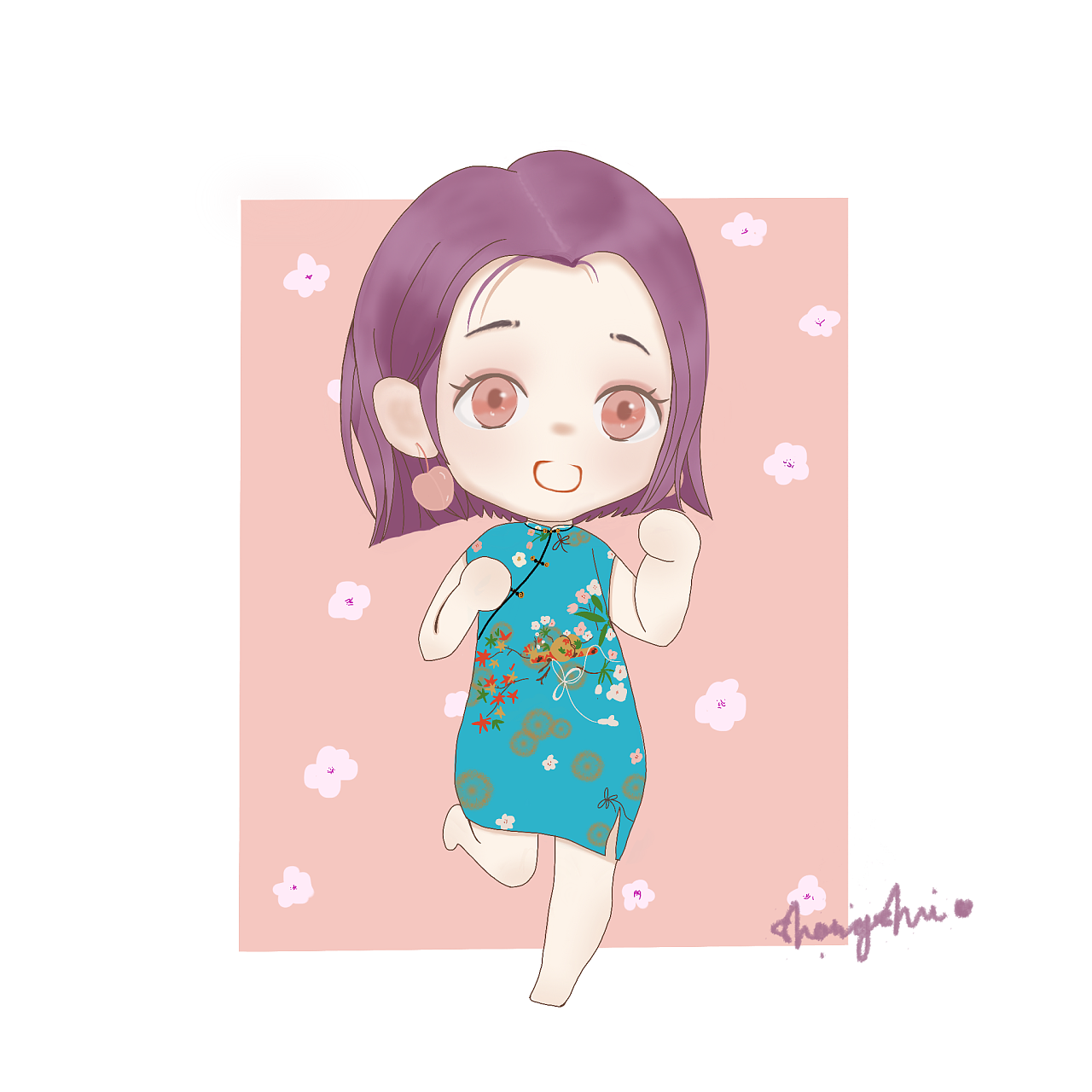 卡通人物旗袍秀