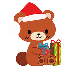 圣诞小熊表情贴纸