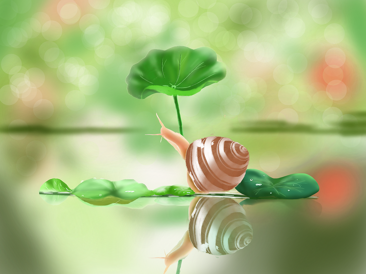 蜗牛|插画|儿童插画|樱桃配荔枝_原创作品-站酷zcool