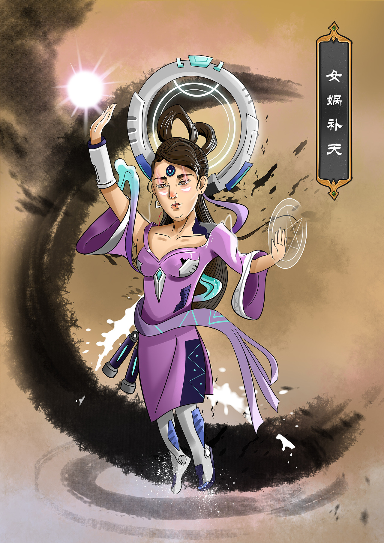 机甲·成语故事NFT数字艺术插画（图ZMjg0NDgzNjk2） - 商业插画 - 站酷设计师艺青illustration原创素材 - 站酷ZCOOL