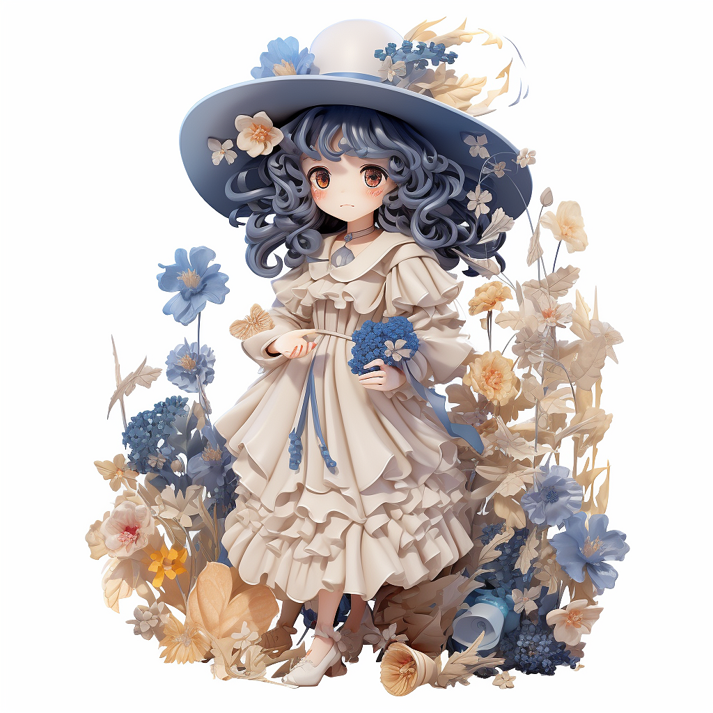 仙女风白裙女孩头像