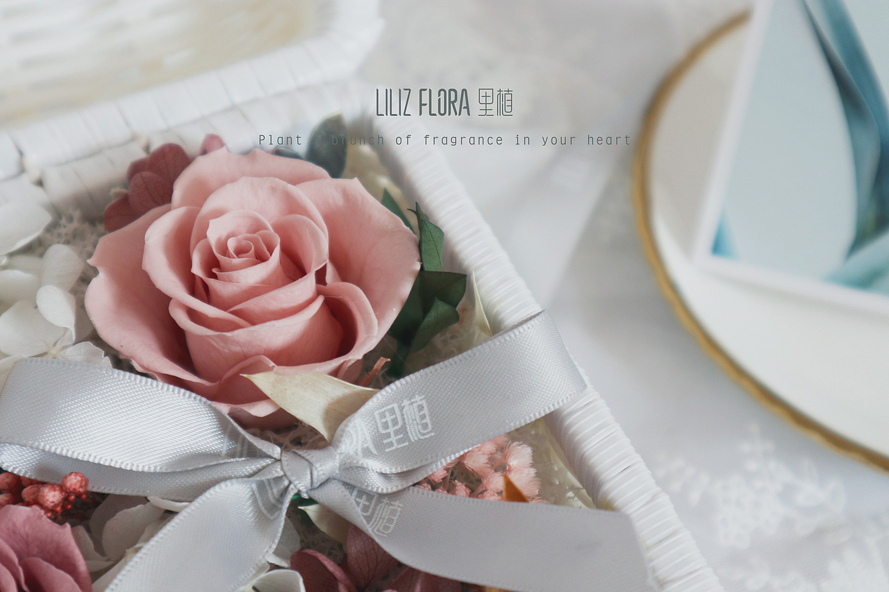 LilizFlora里植—花艺手作—复古永生花手提花篮（图ZMTQ4NzgwODg0） - 工艺品设计 - 站酷设计师Kaia_Liu原创素材 - 站酷ZCOOL