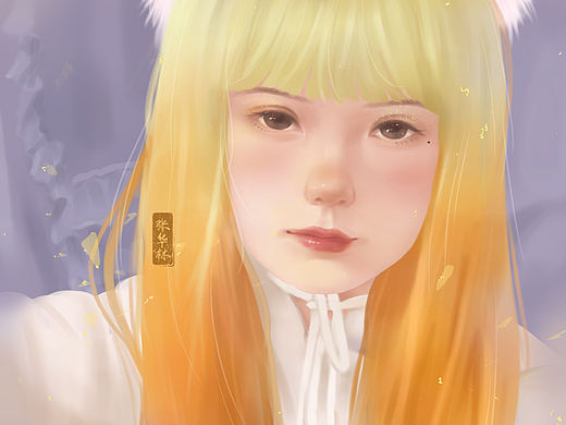 板绘头像|画一个漂亮妹妹