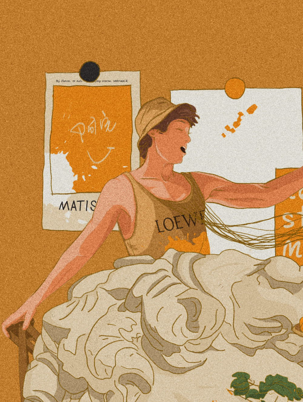 无投入情感的画面