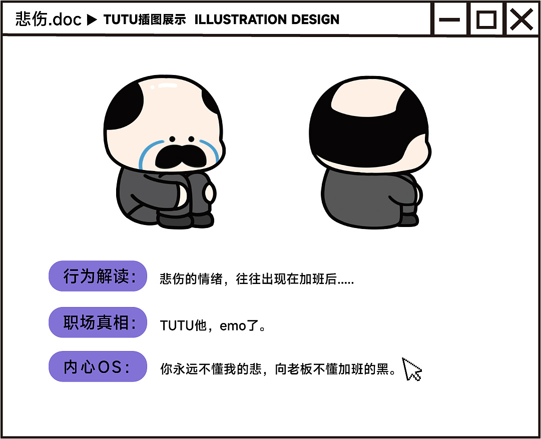 原创IP形象设计|打工人TUTU