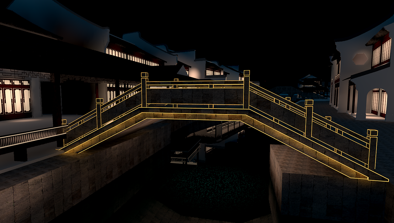 西塘越里灯光装置