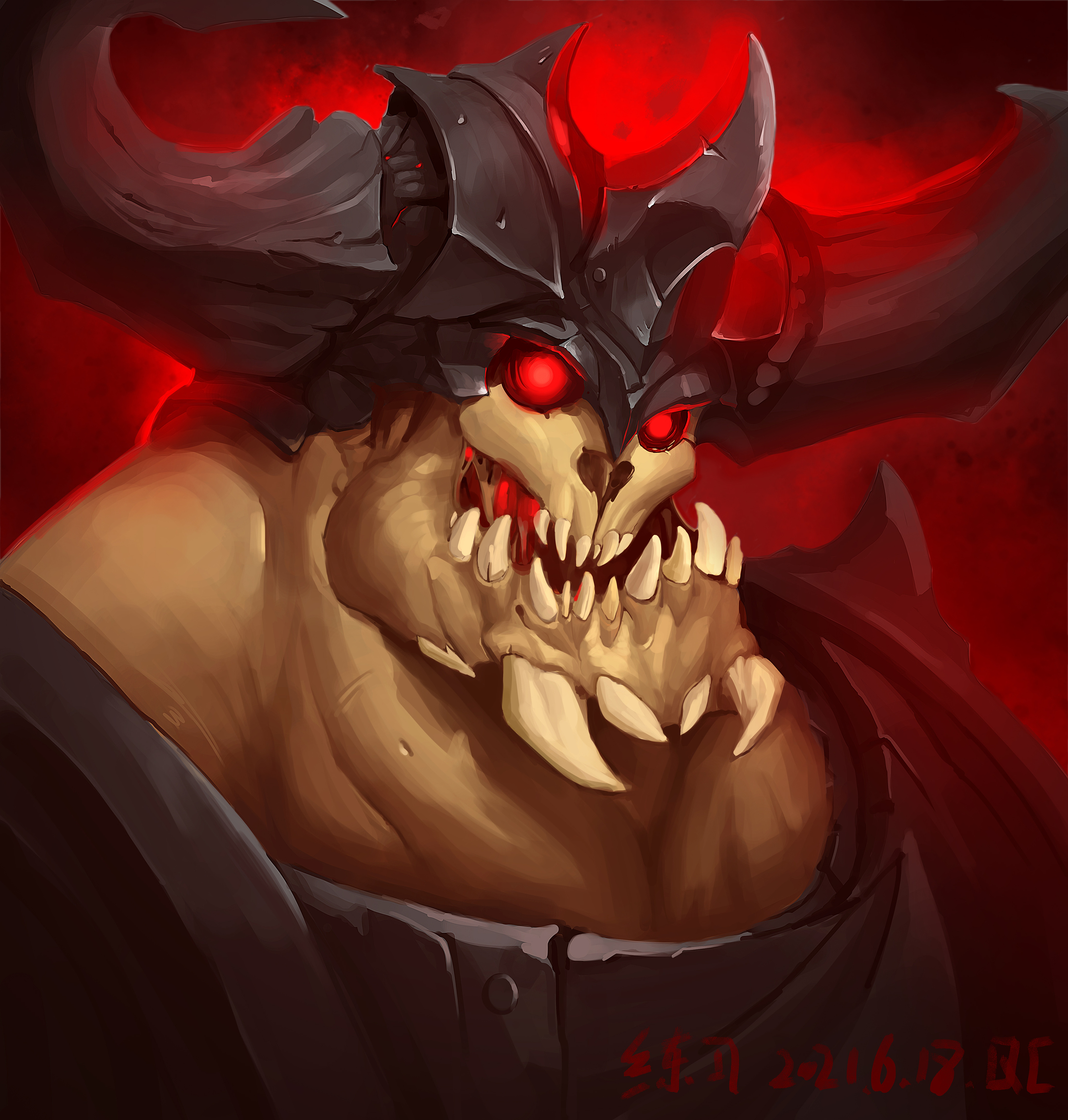 歪嘴牛魔王|插画|游戏原画|臭娟她爸 - 临摹作品 - 站酷 (zcool)