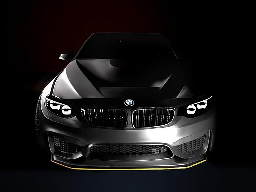 C4D汽车渲染练习-BMW