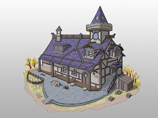 居民建筑（个人主页-ZNTU2MzM1MzY=） - 商业插画 - 站酷设计师行人126原创素材 - 站酷ZCOOL