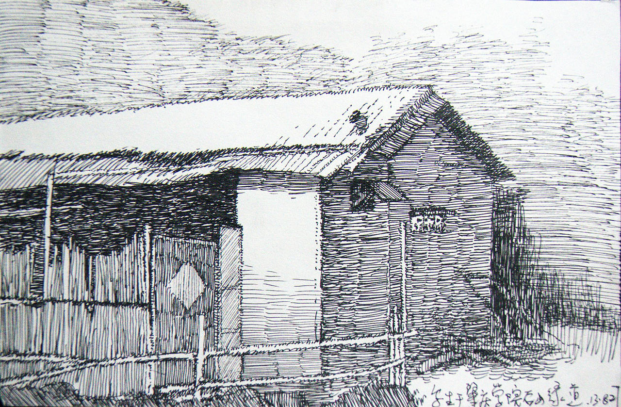 钢笔画-风景和动物