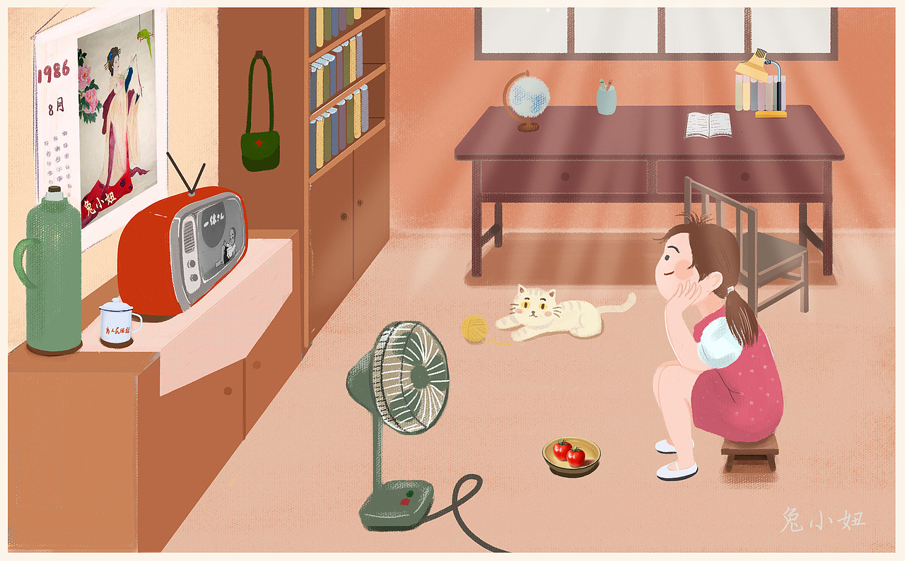 一个七零后的小时候（图ZMjU4MTIyMTI0） - 绘本 - 站酷设计师兔小妞鄢鄢原创素材 - 站酷ZCOOL