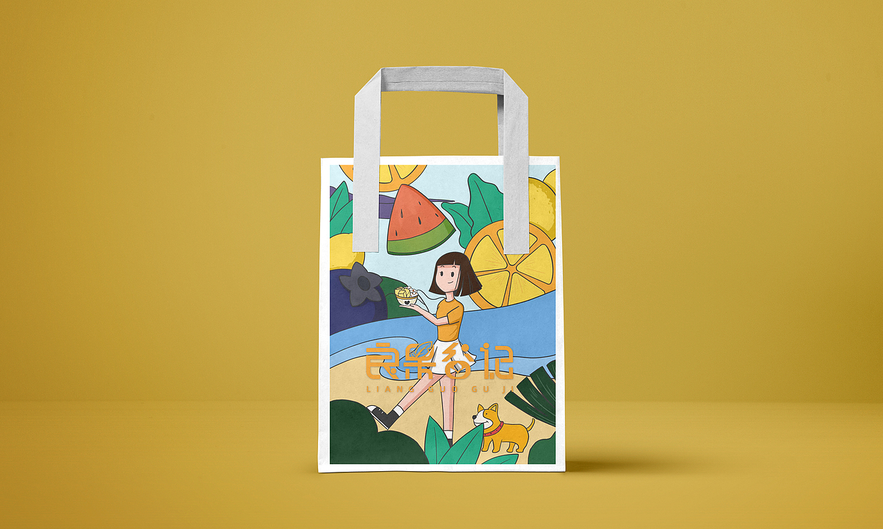 良果谷记品牌logo设计