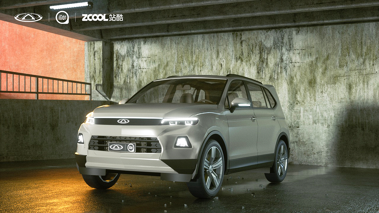 iCar-S56 奇瑞-首款纯电硬派S56新车外观设计