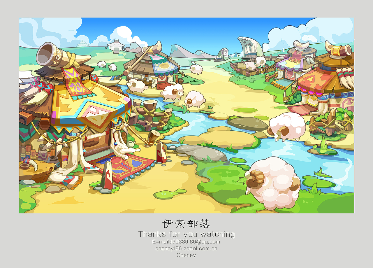 那些年画过的游戏场景（图ZNDUyMDM5MDA=） - 儿童插画 - 站酷设计师Cheney186原创素材 - 站酷ZCOOL