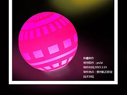 3d球體海報