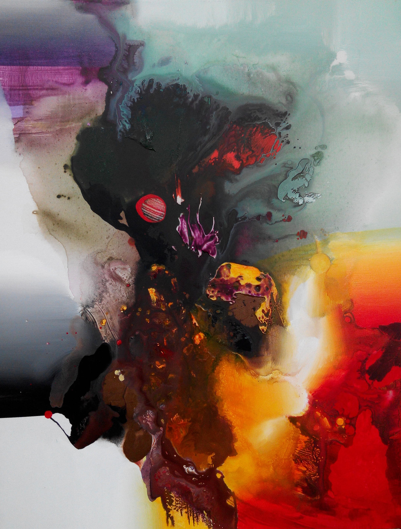 山水(抽象)|纯艺术|油画|幽艺空间 - 原创作品 - 站酷 (zcool)