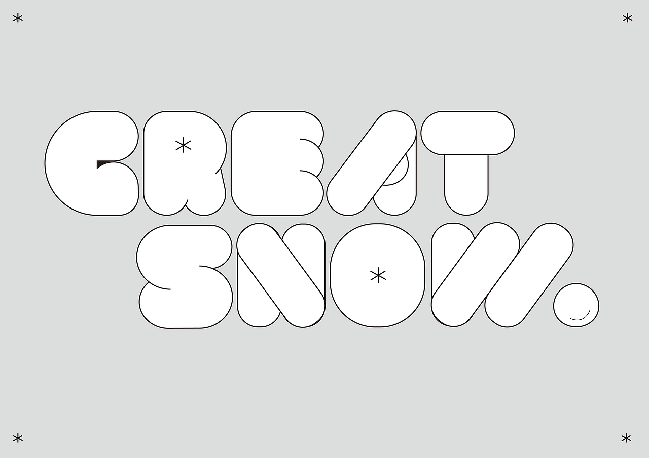 大雪·24节气创意字设计（图ZMTkzNjA2MzQ0） - 字体/字形 - 站酷设计师SylviaT原创素材 - 站酷ZCOOL