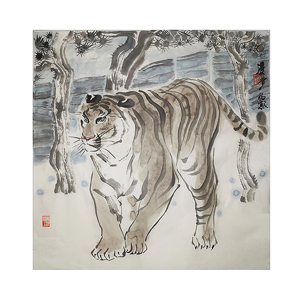 国画动物老虎水墨小年吉祥（图ZMjg2NDgyMjgw） - 绘画 - 站酷设计师杨越绘画原创素材 - 站酷ZCOOL