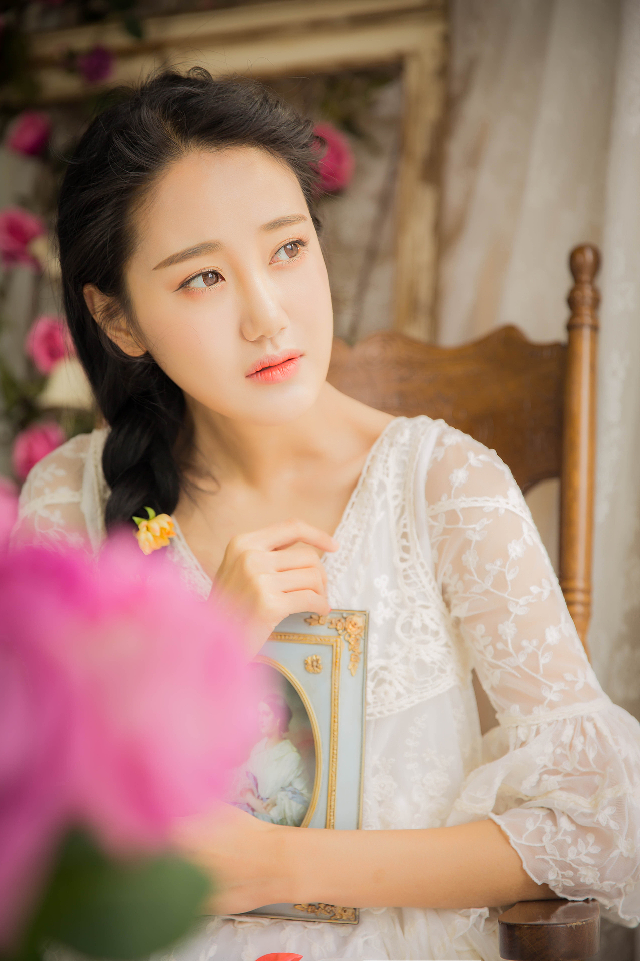 花静幽落，伊人如梦。（图ZMTAwMDQ1MTY0） - 人像摄影 - 站酷设计师Susan陈小逗原创素材 - 站酷ZCOOL