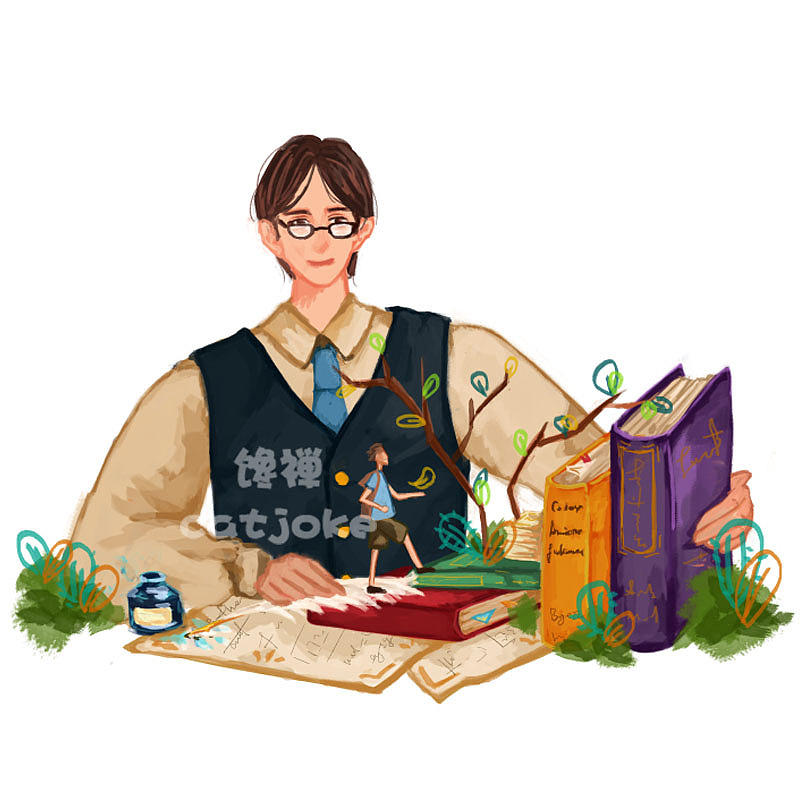 教师节系列（图ZMTI0MzUzMTI4） - 商业插画 - 站酷设计师馋禅原创素材 - 站酷ZCOOL