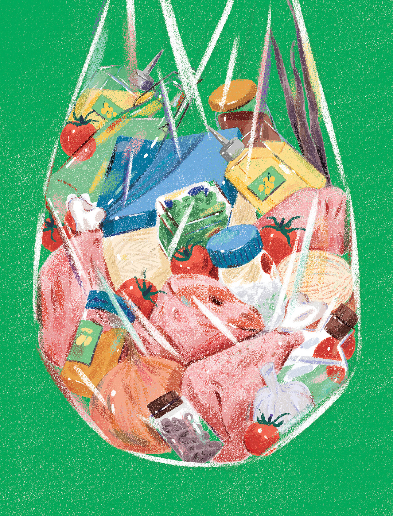 食材插画（油封鸡配醋渍小番茄）（图ZMTk3MTQ5MjUy） - 商业插画 - 站酷设计师王雪曈Tong原创素材 - 站酷ZCOOL