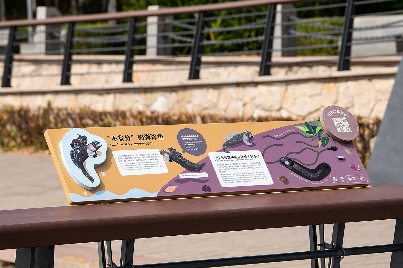 深圳湾公园湿地主题解说牌