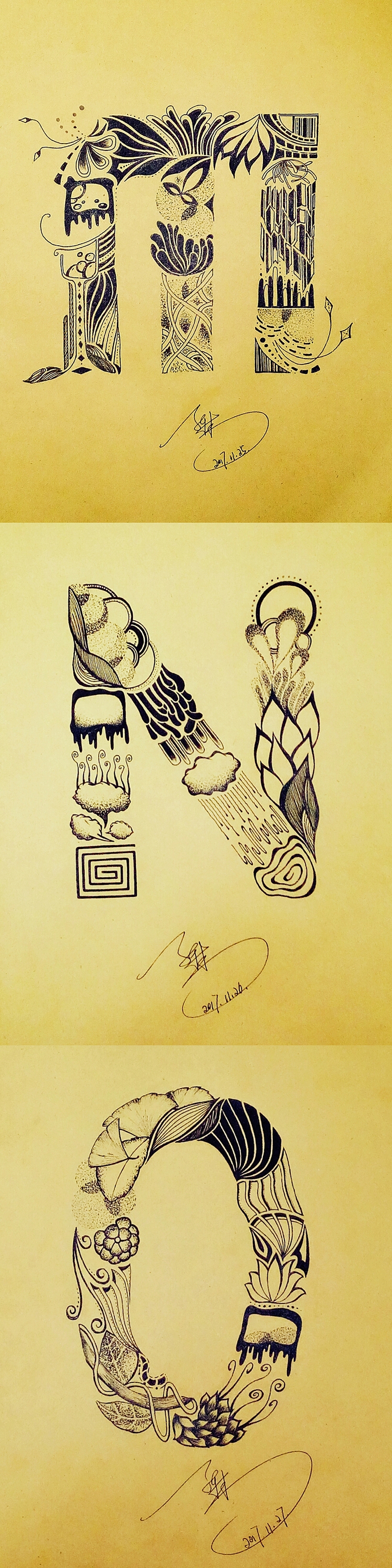 【手绘】二十六字母系列