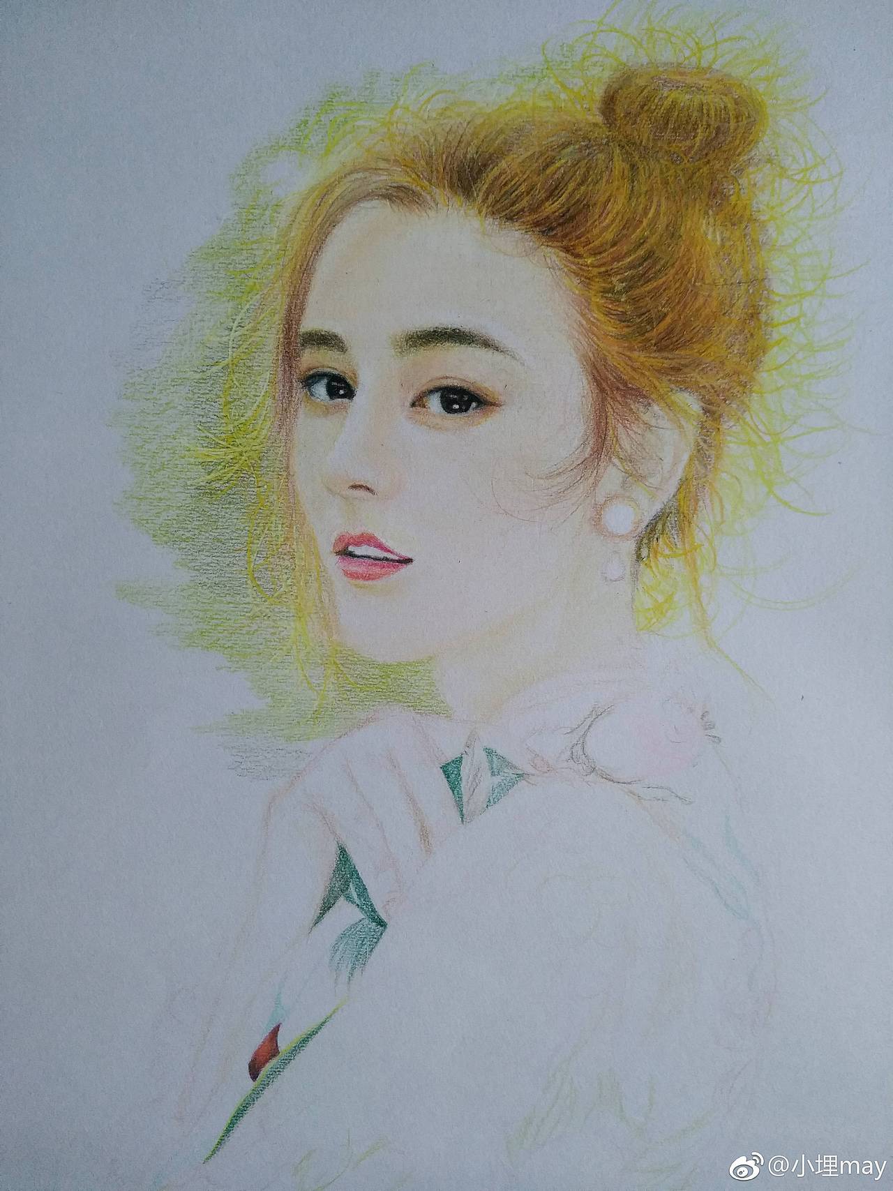 《橘子小姐》（图ZMTE4MjM0Nzcy） - 绘画 - 站酷设计师小埋may原创素材 - 站酷ZCOOL