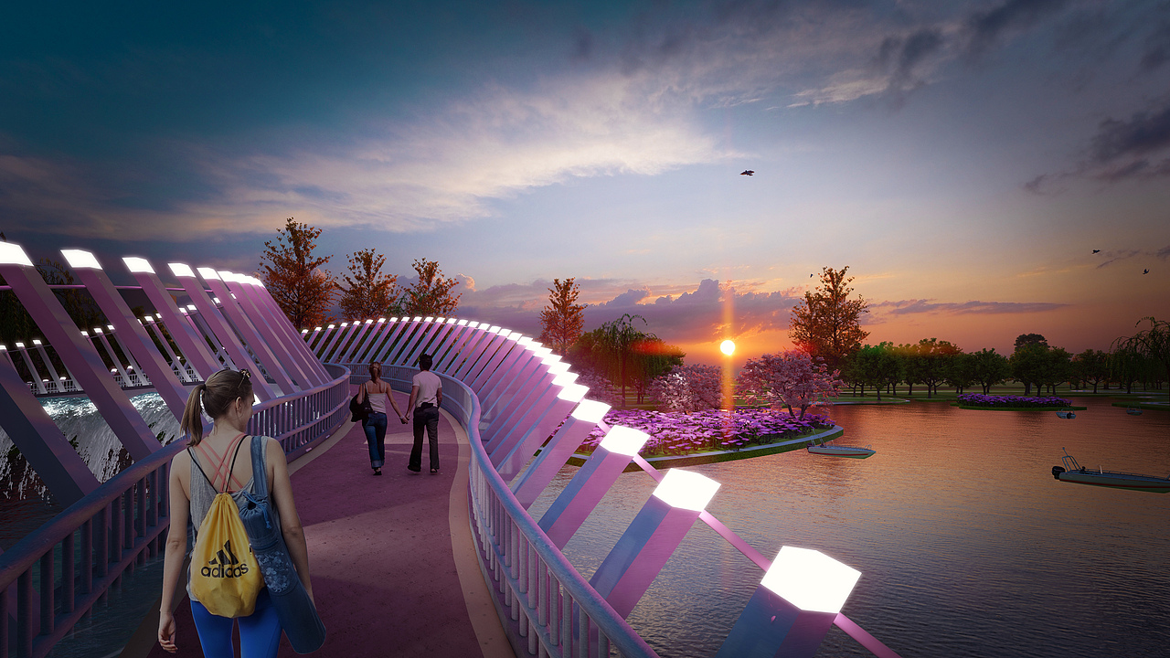 滨海森林公园lumion极速出图