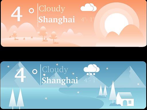 【学习】临摹天气插画（个人主页-ZMjcyNDM1NzI=） - 其他UI - 站酷设计师唐叨叨原创素材 - 站酷ZCOOL