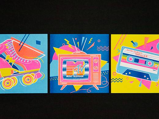 80's Aesthetics（个人主页-ZNTIyNDUzNDg=） - 新锐潮流插画 - 站酷设计师JannieLu原创素材 - 站酷ZCOOL