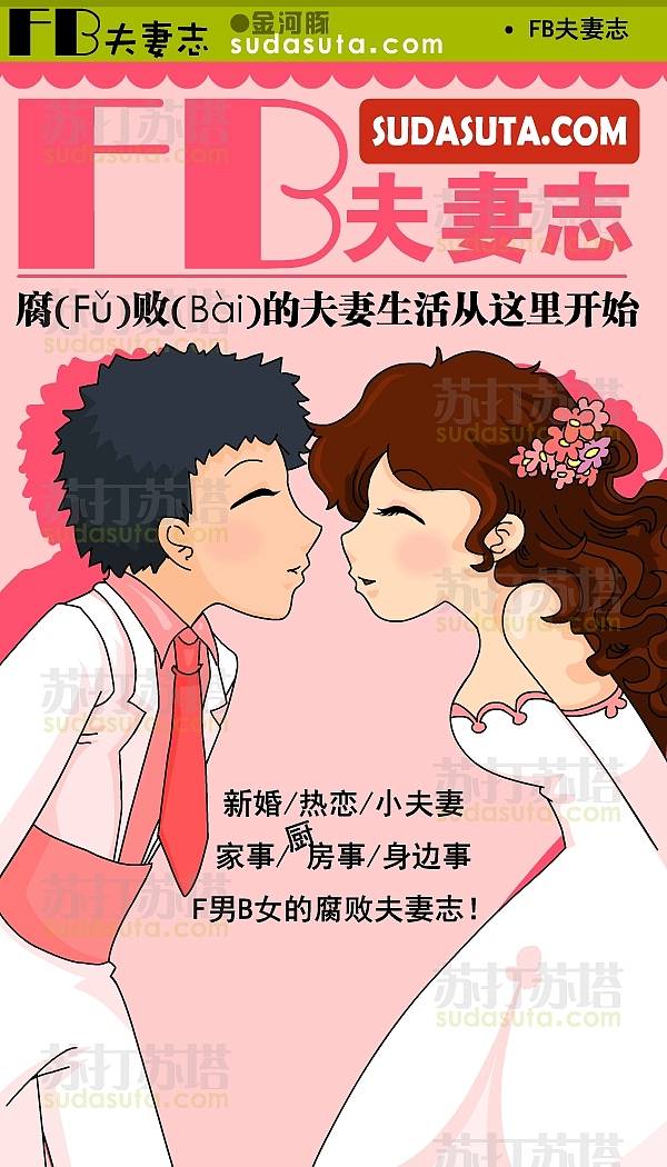 ◆《FB夫妻志》◆（图ZMzQ0NDAwMA==） - 商业插画 - 站酷设计师一大碗炸酱面原创素材 - 站酷ZCOOL