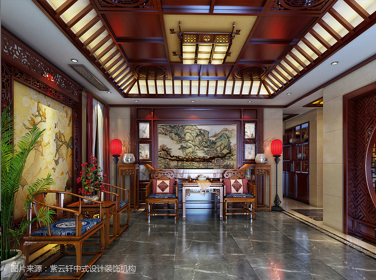 怀旧—中式客厅的复古情怀-上海装潢网