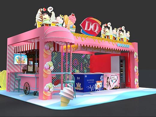 DQ冰淇淋街边快闪店效果图
