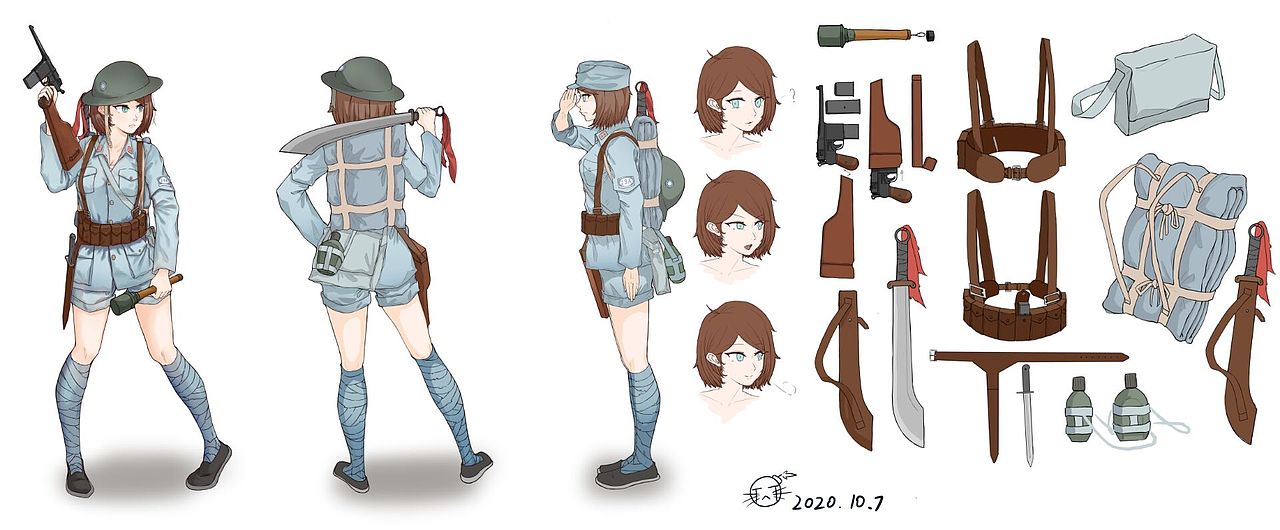 国民革命军第二十九军人设（图ZMjYxOTQ4MDYw） - 概念设定 - 站酷设计师Rex_404原创素材 - 站酷ZCOOL