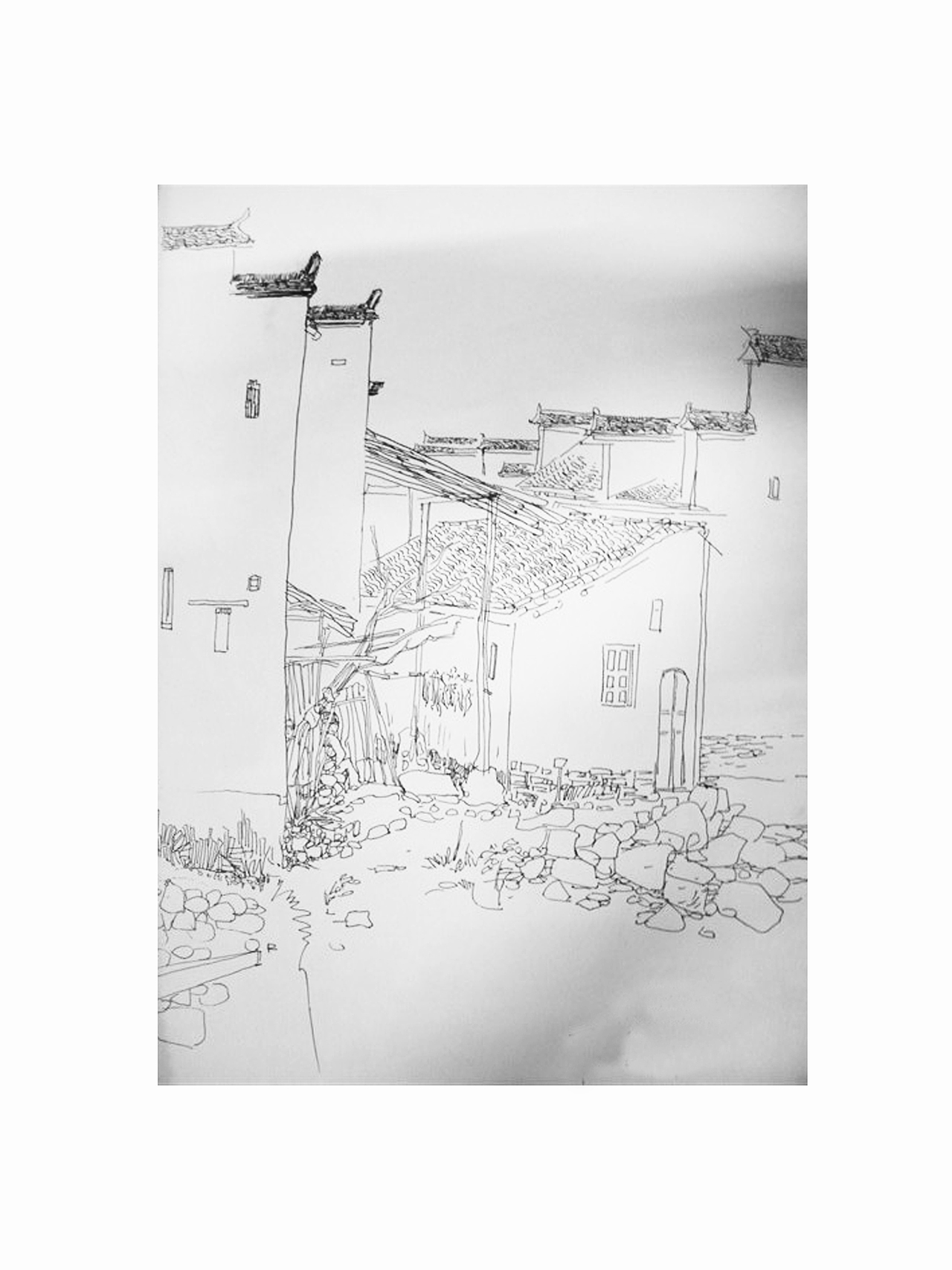 2009年的婺源写生速写（图ZMjUwODgwMTg4） - 创作习作 - 站酷设计师稻家原创素材 - 站酷ZCOOL