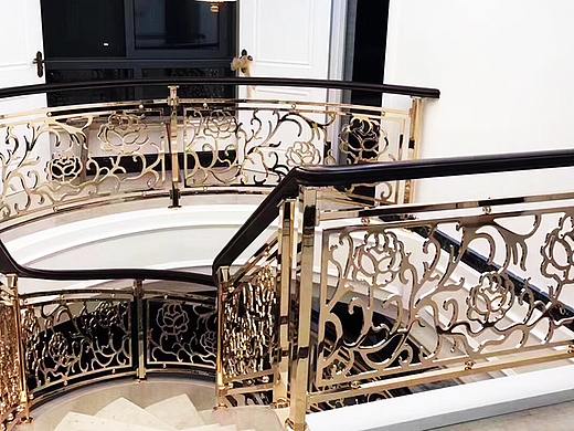 牡丹江楼梯护栏别墅雕花护栏 渐渐步入富豪们的视眼