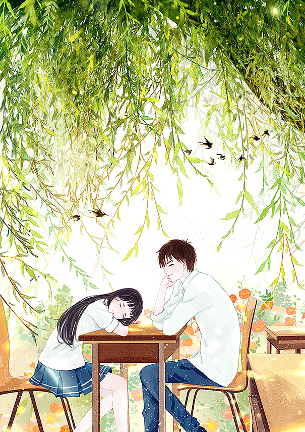 和你（图ZODAzMzE5ODQ=） - 商业插画 - 站酷设计师小石头1125原创素材 - 站酷ZCOOL