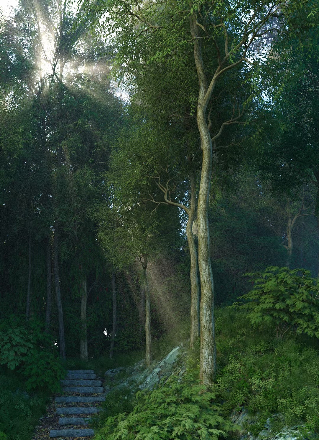 oc真实树林练习