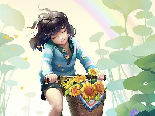 向日葵:sunflower:（个人主页-ZMzAyNTg0NDA=） - 儿童插画 - 站酷设计师I990原创素材 - 站酷ZCOOL