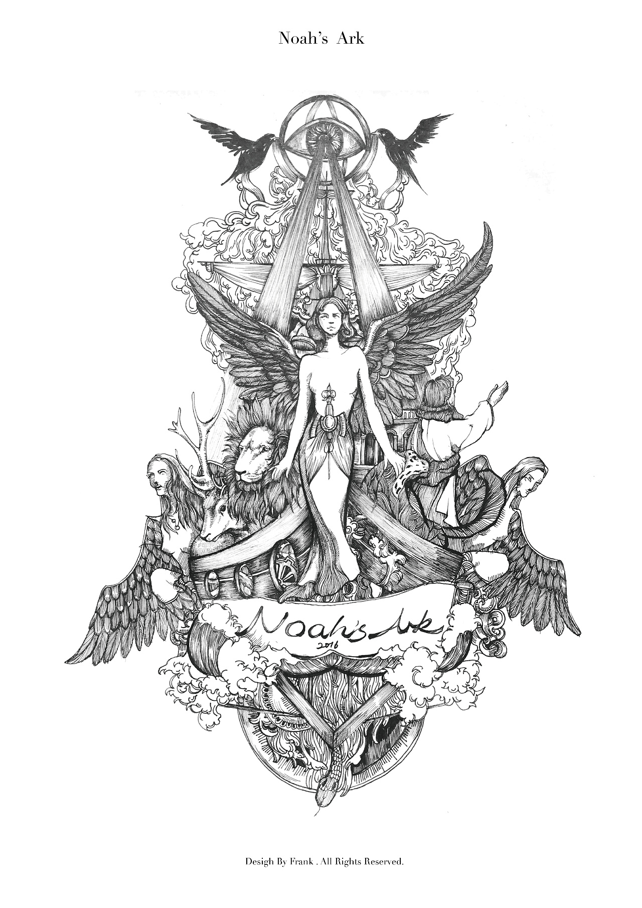 诺亚方舟|插画|商业插画|frankzou - 原创作品 - 站酷 (zcool)