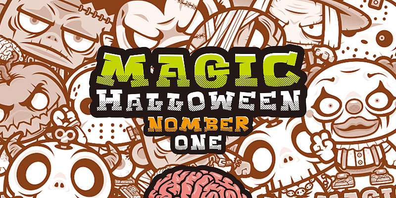 magic halloween 神奇万圣节（图ZNjIyMTA0NDA=） - 新锐潮流插画 - 站酷设计师狂奔的包子插画铺原创素材 - 站酷ZCOOL