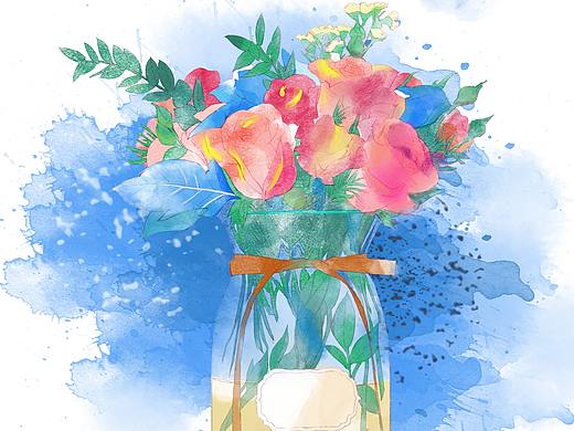 杰视帮手绘插画班1期-第一周-上色方法练习作业