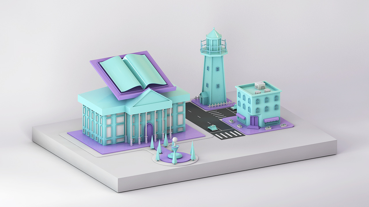 建模练习1|三维|建筑/空间|年和美 - 临摹作品 - 站酷 (zcool)